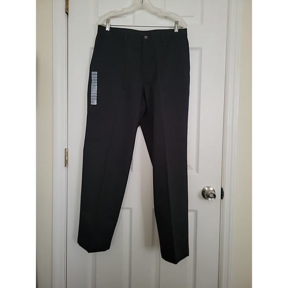 Vintage Haggar Men's BL2K Classic-Fit Khaki Chino 33 x 30 Black New - Picture 1 of 6